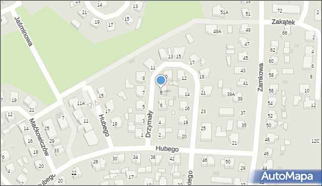 Złotów, Drzymały Michała, 8, mapa Złotów