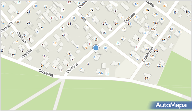 Białe Błota, Duńska, 8, mapa Białe Błota
