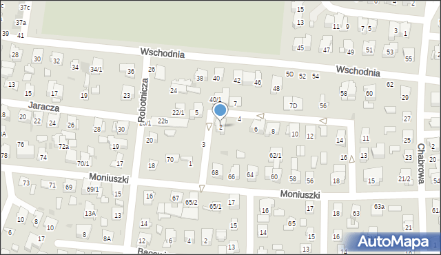 Białystok, Dunikowskiego Ksawerego, 2, mapa Białegostoku