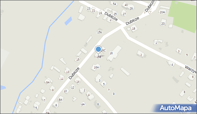 Bielsk Podlaski, Dubicze, 16B, mapa Bielsk Podlaski