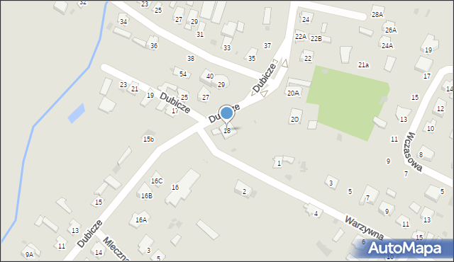 Bielsk Podlaski, Dubicze, 18, mapa Bielsk Podlaski
