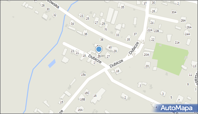 Bielsk Podlaski, Dubicze, 25, mapa Bielsk Podlaski