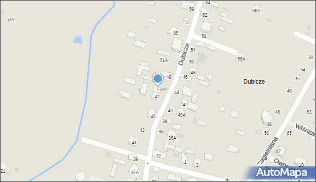 Bielsk Podlaski, Dubicze, 47A, mapa Bielsk Podlaski