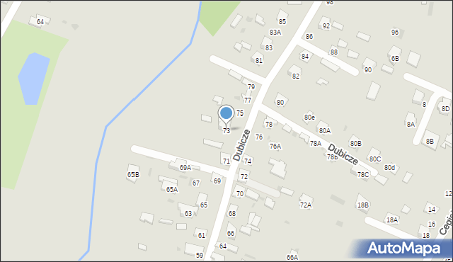 Bielsk Podlaski, Dubicze, 73, mapa Bielsk Podlaski