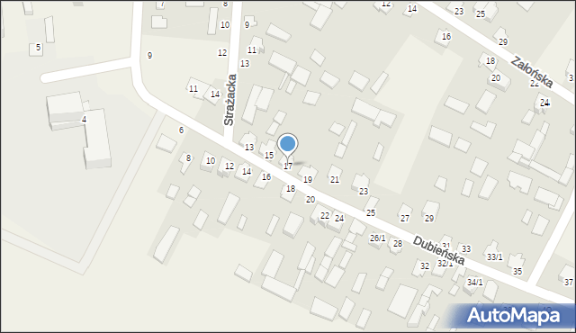 Boćki, Dubieńska, 17, mapa Boćki