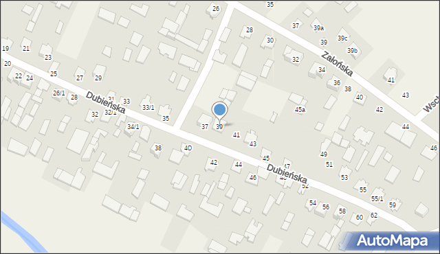 Boćki, Dubieńska, 39, mapa Boćki