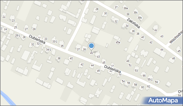 Boćki, Dubieńska, 41, mapa Boćki