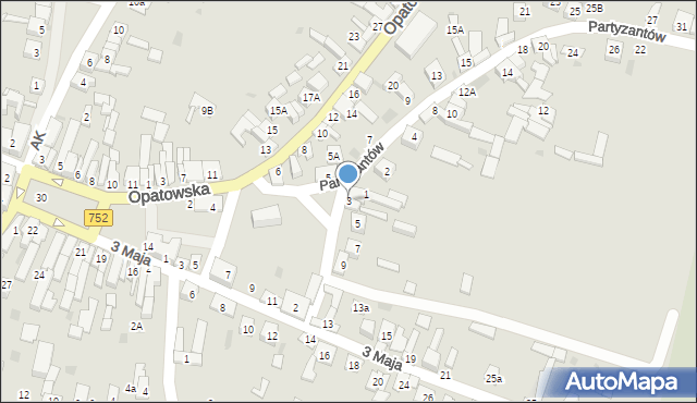 Bodzentyn, Ducha Świętego, 3, mapa Bodzentyn