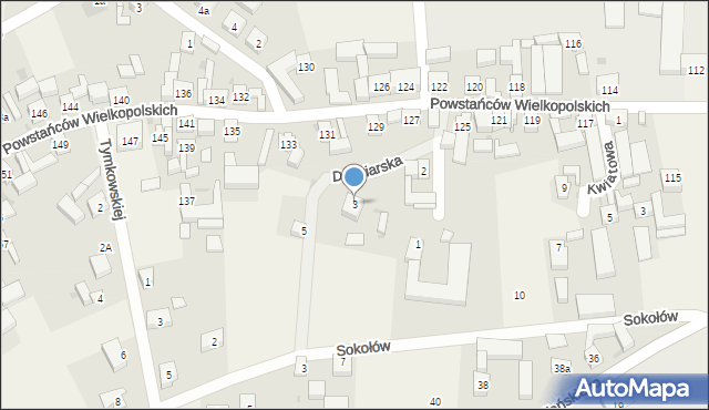 Bukówiec Górny, Dudziarska, 3, mapa Bukówiec Górny