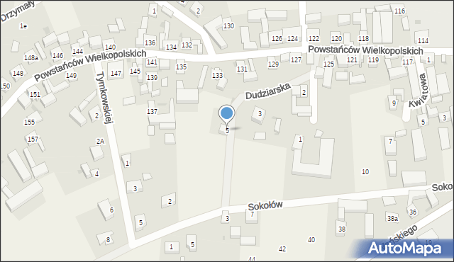 Bukówiec Górny, Dudziarska, 5, mapa Bukówiec Górny