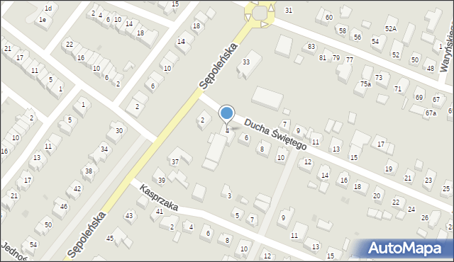 Chojnice, Ducha Świętego, 4, mapa Chojnic