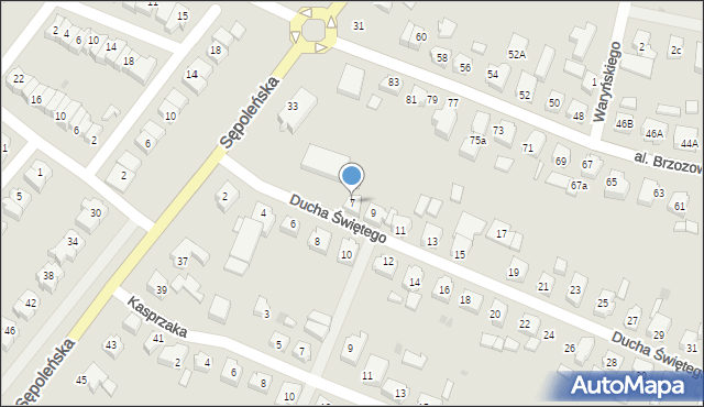 Chojnice, Ducha Świętego, 7, mapa Chojnic