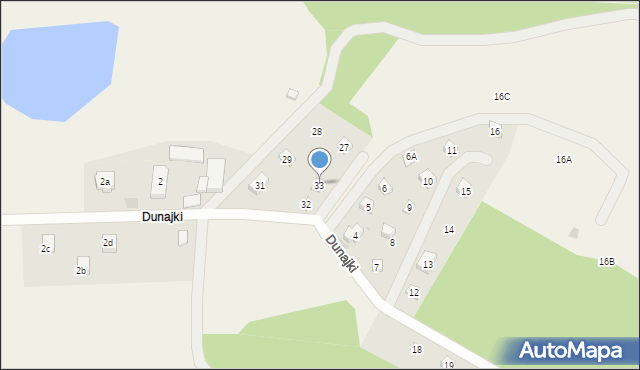 Cieciorka, Dunajki, 33, mapa Cieciorka