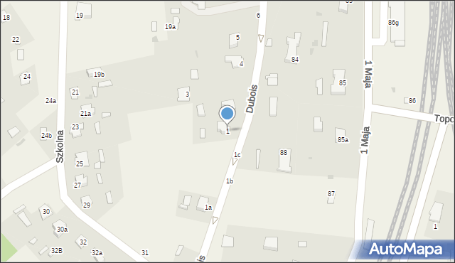 Czeremcha, Dubois, 1, mapa Czeremcha