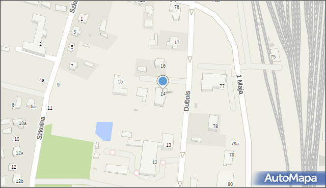 Czeremcha, Dubois, 14, mapa Czeremcha