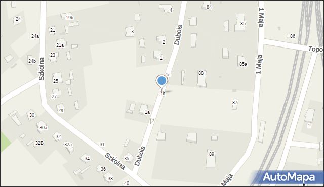 Czeremcha, Dubois, 1b, mapa Czeremcha