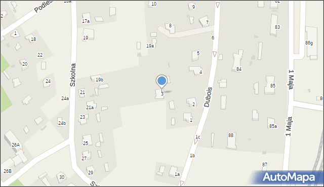 Czeremcha, Dubois, 3, mapa Czeremcha