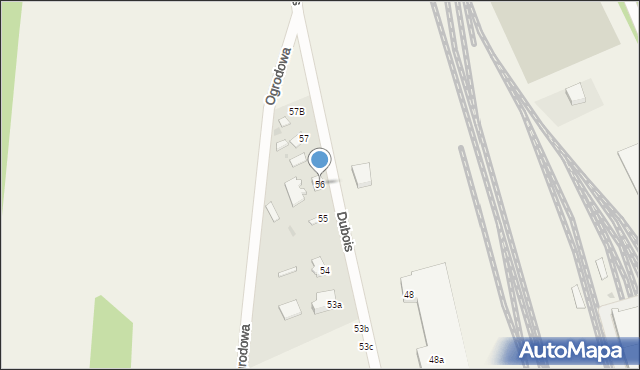 Czeremcha, Dubois, 56, mapa Czeremcha