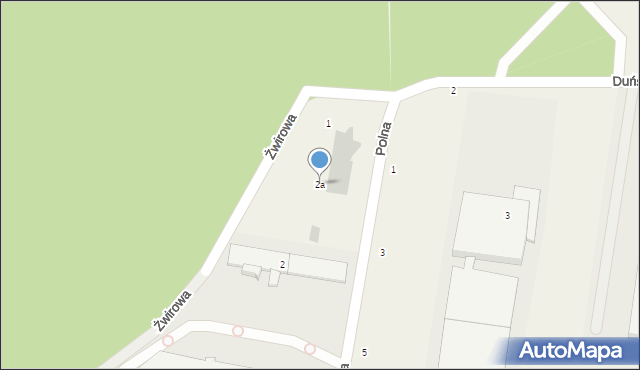 Czosnów, Duńska, 2a, mapa Czosnów