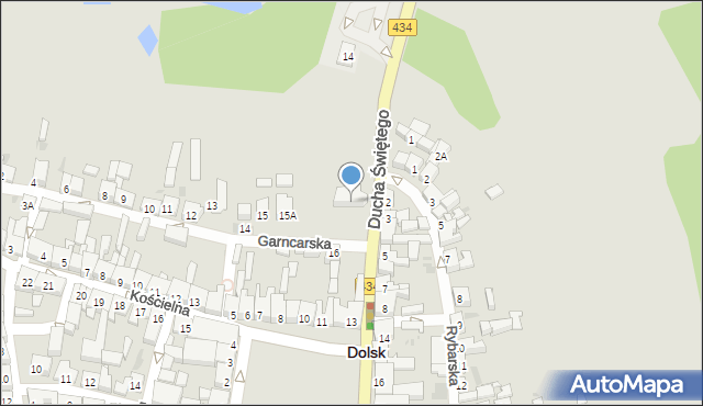 Dolsk, Ducha Świętego, 12, mapa Dolsk