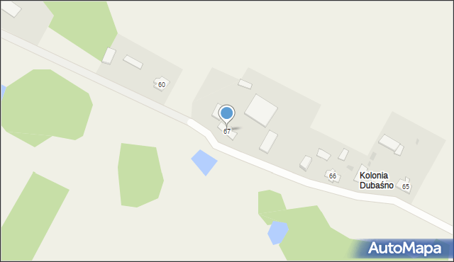 Dubaśno, Dubaśno, 67, mapa Dubaśno