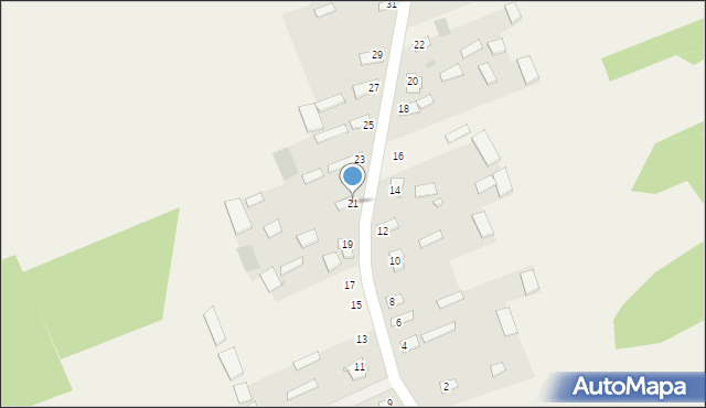 Dubiażyn, Dubiażyn, 21, mapa Dubiażyn