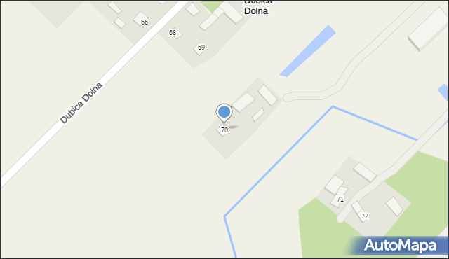 Dubica Dolna, Dubica Dolna, 70, mapa Dubica Dolna