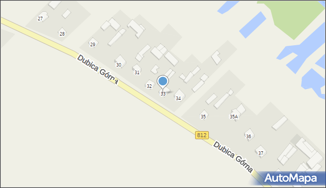 Dubica Górna, Dubica Górna, 33, mapa Dubica Górna