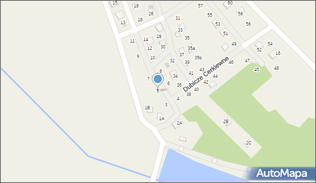 Dubicze Cerkiewne, Dubicze Cerkiewne, 5, mapa Dubicze Cerkiewne