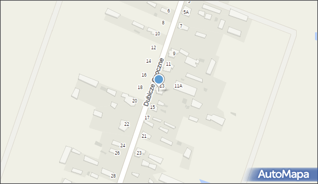 Dubicze Osoczne, Dubicze Osoczne, 13a, mapa Dubicze Osoczne