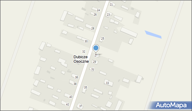 Dubicze Osoczne, Dubicze Osoczne, 27, mapa Dubicze Osoczne