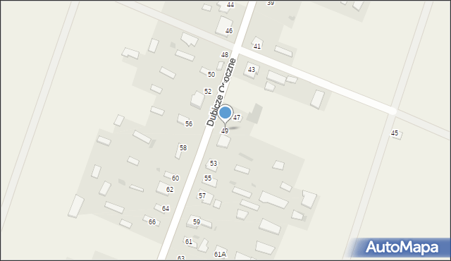 Dubicze Osoczne, Dubicze Osoczne, 49, mapa Dubicze Osoczne