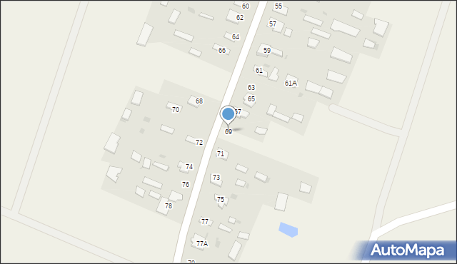 Dubicze Osoczne, Dubicze Osoczne, 69, mapa Dubicze Osoczne