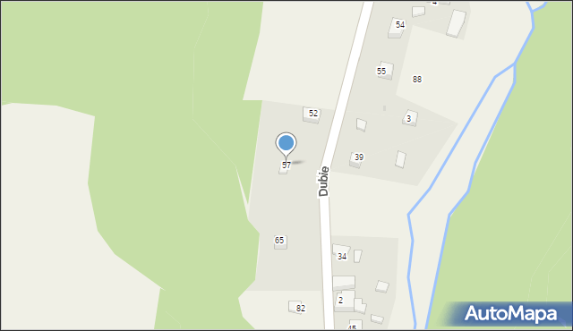 Dubie, Dubie, 57, mapa Dubie