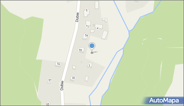 Dubie, Dubie, 88, mapa Dubie