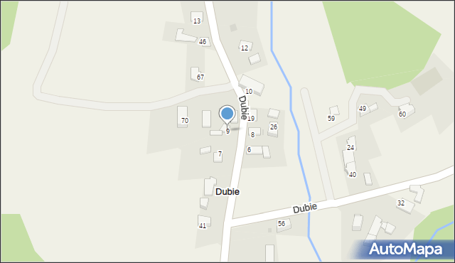 Dubie, Dubie, 9, mapa Dubie
