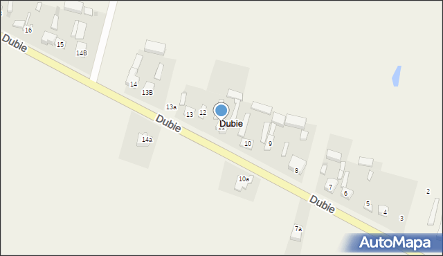 Dubie, Dubie, 11, mapa Dubie