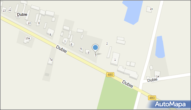Dubie, Dubie, 3, mapa Dubie