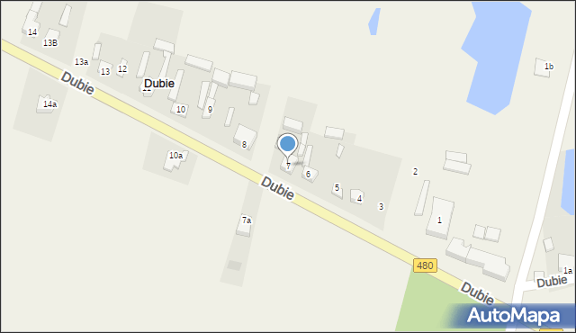 Dubie, Dubie, 7, mapa Dubie