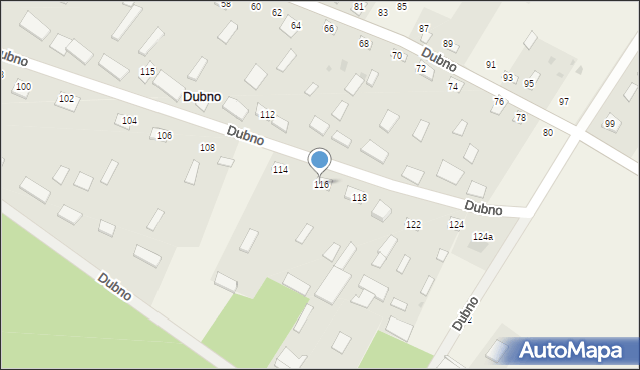 Dubno, Dubno, 116, mapa Dubno