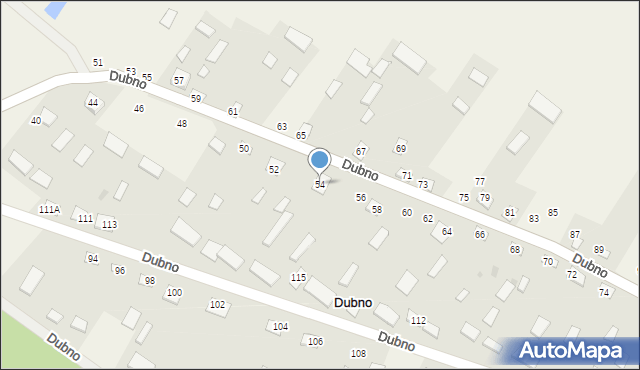 Dubno, Dubno, 54, mapa Dubno