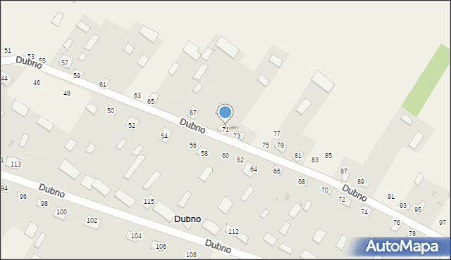Dubno, Dubno, 71, mapa Dubno