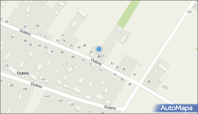 Dubno, Dubno, 89, mapa Dubno