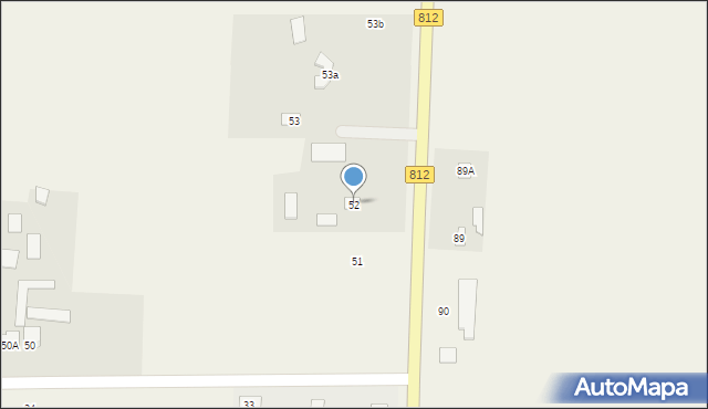 Dubów, Dubów, 52, mapa Dubów