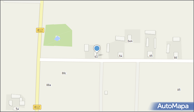 Dubów, Dubów, 63a, mapa Dubów