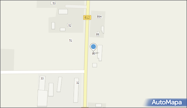 Dubów, Dubów, 90, mapa Dubów