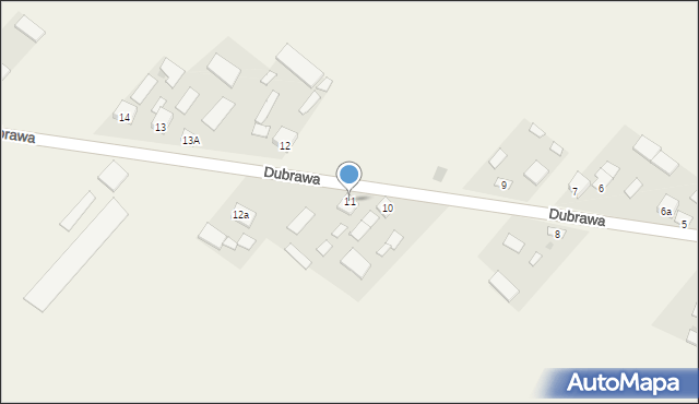 Dubrawa, Dubrawa, 11, mapa Dubrawa