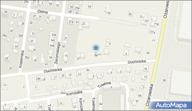 Duchnice, Duchnicka, 6a, mapa Duchnice