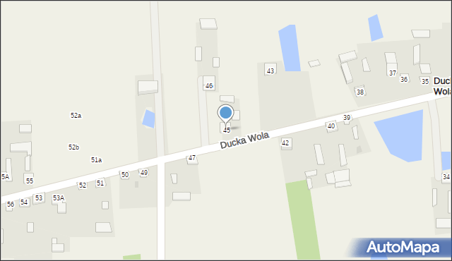 Ducka Wola, Ducka Wola, 45, mapa Ducka Wola