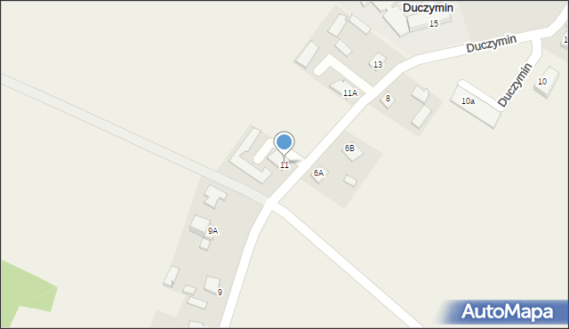 Duczymin, Duczymin, 11, mapa Duczymin